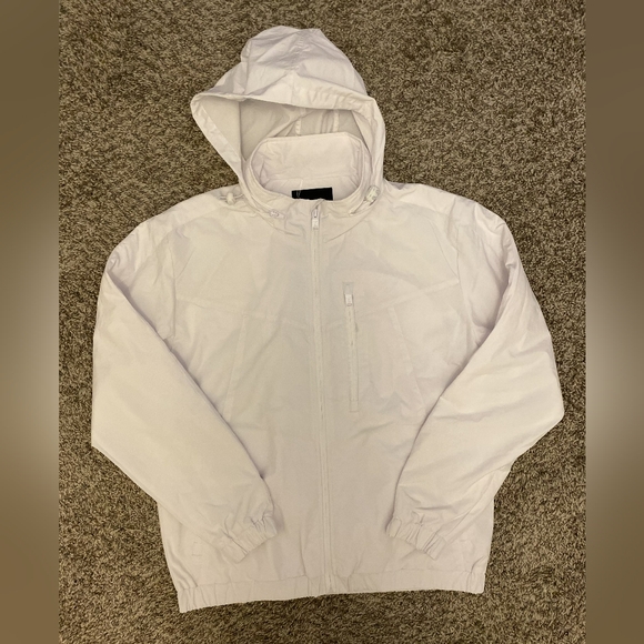 Life Code Progressive Men’s White 100% Nylon Full Zip Lightweight Jacket Size L - Picture 2 of 15